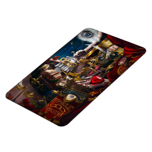 Odd Fellows Symbolic Vanitas Magnet (Linke Seite)