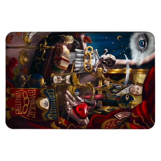 Odd Fellows Symbolic Vanitas Magnet (Horizontal)