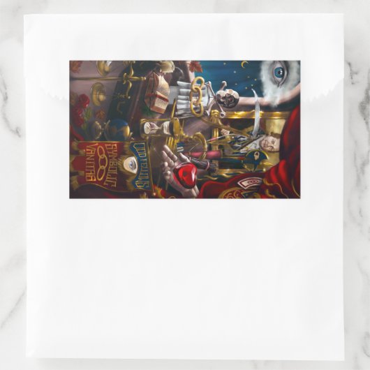 Odd Fellows Symbolic Vanitas Rechteckiger Aufkleber (Tasche)