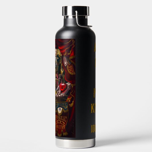 Odd Fellows Symbolic Vanitas Trinkflasche (links)