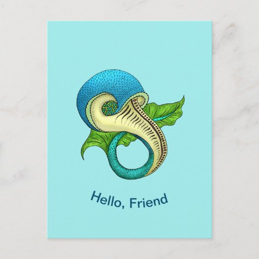 Odd Fish Postcard Postkarte (Vorderseite)