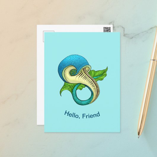 Odd Fish Postcard Postkarte