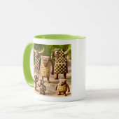 Odd Friends - Forest Schachbrett & Dots Clan Poste Tasse (Vorderseite Links)