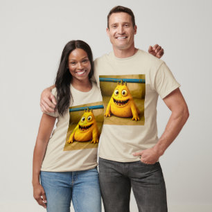 Odd Friends - Happy Yellow Monster Poster T-Shirt