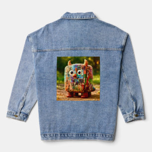 Odd Friends - Patchwork Cube Monster Poster Jeansjacke