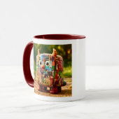 Odd Friends - Patchwork Cube Monster Poster Tasse (Vorderseite Links)