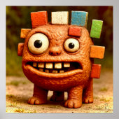 Odd Friends - Rainbow Block Monster Poster (Vorne)