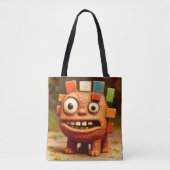 Odd Friends - Rainbow Block Monster Poster Tasche (Vorderseite)
