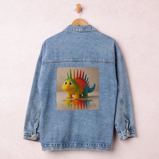 Odd Friends - Rainbow Dino Poster Jeansjacke (Hangar)