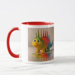 Odd Friends - Rainbow Dino Poster Tasse