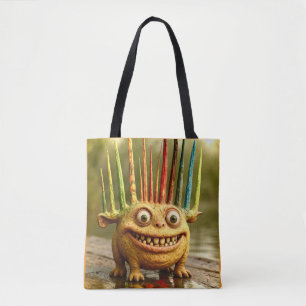 Odd Friends - Rainbow Spikes Monster-Leinwand Tasche