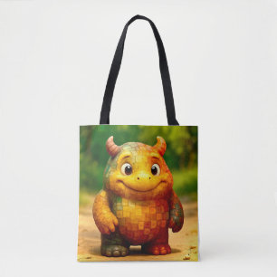 Odd Friends - Rainbow Tile Monster Poster Tasche