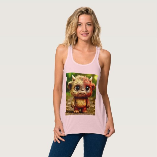 Odd Friends - Sad Baby Demon Poster Tank Top (Vorderseite Vollansicht)