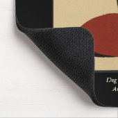 Odd Funny Looking Dog - farbenfrohe Buchillustrati Mousepad (Ecke)