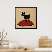 Odd Funny Looking Dog - farbenfrohe Buchillustrati Poster (Küche)