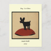 Odd Funny Looking Dog - farbenfrohe Buchillustrati Postkarte (Vorderseite)