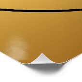 Odd Gold Ram Goat Chinese Year Zodiac P Poster (Ecke)