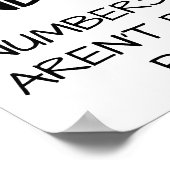 Odd Numbers Funny Poster (Ecke)