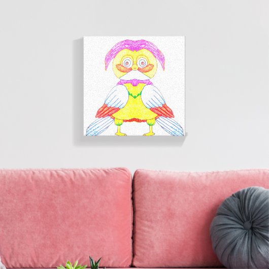 Odd Owl Leinwanddruck (Insitu (Wohnzimmer))