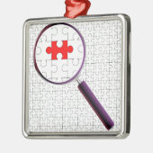 Odd Piece Magnifying Glass Silbernes Ornament (Links)