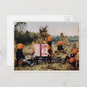 Odd Pumpkin Postcard Postkarte (Vorne/Hinten)