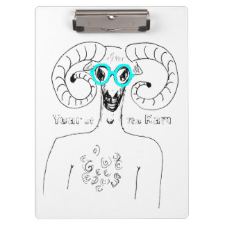 Odd Ram Aries Chinese Astrologie Zodiac Clipboard Klemmbrett