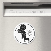 Odd Ram Goat Chinese Year Zodiac Birthday R Magnet (In Situ (Geschirrspüler))