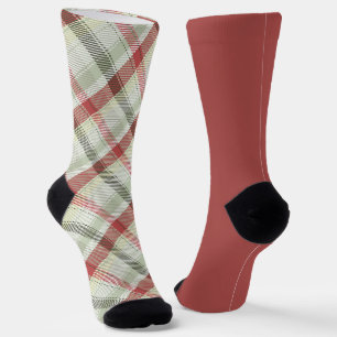 Odd Socks Warm Red Green Vintage Weihnachten Karie Socken