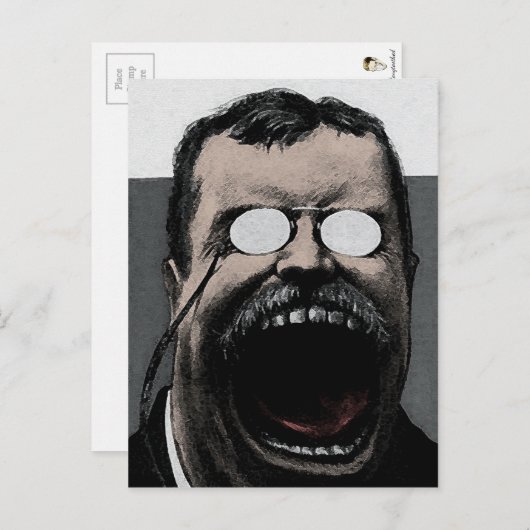 Odd Theodore Roosevelt Postcard Postkarte (Vorne/Hinten)