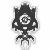 Odd-Tintenfisch-Skizze Aufkleber (Vorderseite)