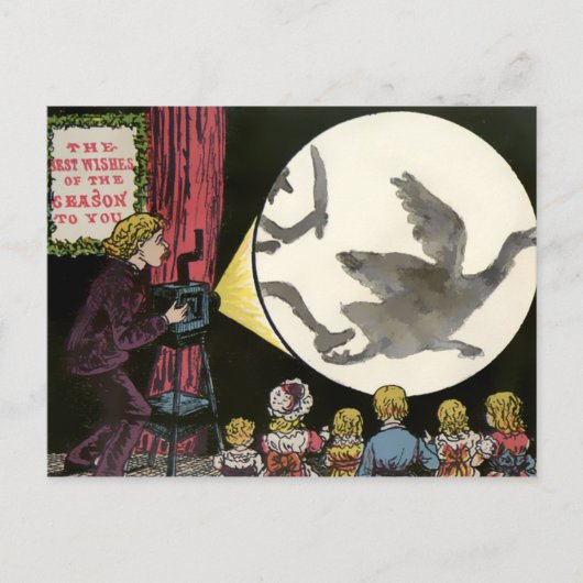 Odd Vintage Christmas Postcard Postkarte (Vorderseite)