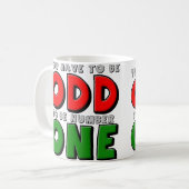 Odd wäre Nummer eins Kaffeetasse (Vorderseite Links)