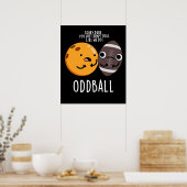 Oddball Funny Football Pub Dark BG Poster (Küche)