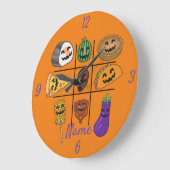Oddball Jack o'lantern Medley Thunder_Cove   Große Wanduhr (Winkel)