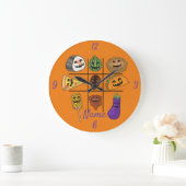 Oddball Jack o'lantern Medley Thunder_Cove   Große Wanduhr (Zuhause)