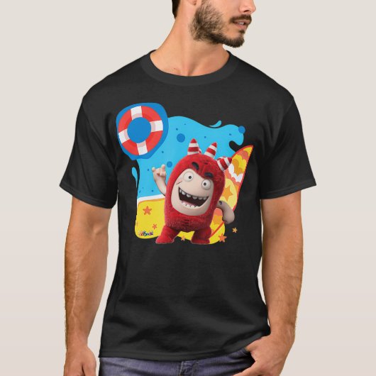 Oddbods Fuse Fun Summertime at the Beach  T-Shirt (Vorderseite)