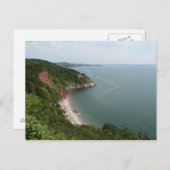 Oddicombe Bucht, Torquay, England Postkarte (Vorne/Hinten)