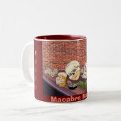 Oddie Beaus Macabre Matinee Zwei-Tone-Kaffee-Tasse Zweifarbige Tasse (Vorderseite Links)