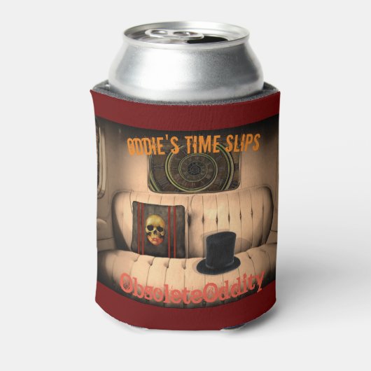 Oddie's Time Slips - Zurück zum Feature! Zweitone Dosenkühler (Kanne Rückseite)