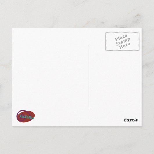 Oddisphere Lila Limone optische Illusion Postkarte (Rückseite)