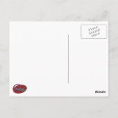 Oddisphere Lila optische Illusion Postkarte (Rückseite)