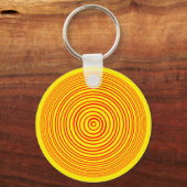 Oddisphere Red Yellow Optical Illusion Schlüsselanhänger (Vorderseite)