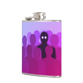 Oddity Surreal Pink Ästhetik Weirdo Flachmann (Links)