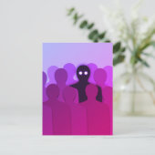 Oddity Surreal Pink Ästhetik Weirdo Postkarte (Stehend Vorderseite)