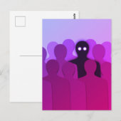 Oddity Surreal Pink Ästhetik Weirdo Postkarte (Vorne/Hinten)