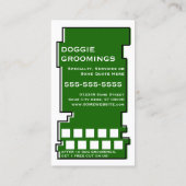 oddRex Hundegroomings Briefmarke Karte (Rückseite)