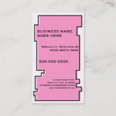 oddRex kleiner Kuchen Visitenkarte (Rückseite)