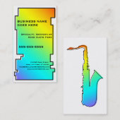 oddRex Saxophon Visitenkarte (Vorne/Hinten)