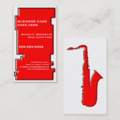 oddRex Saxophon Visitenkarte (Vorne/Hinten)