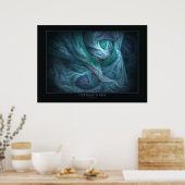 Oddyssie in Blauer Printwerbung Poster (Küche)